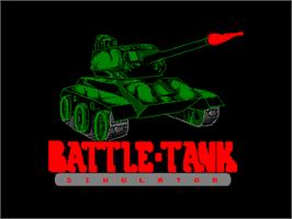 Title screen of Tank Busters on the Amstrad CPC.